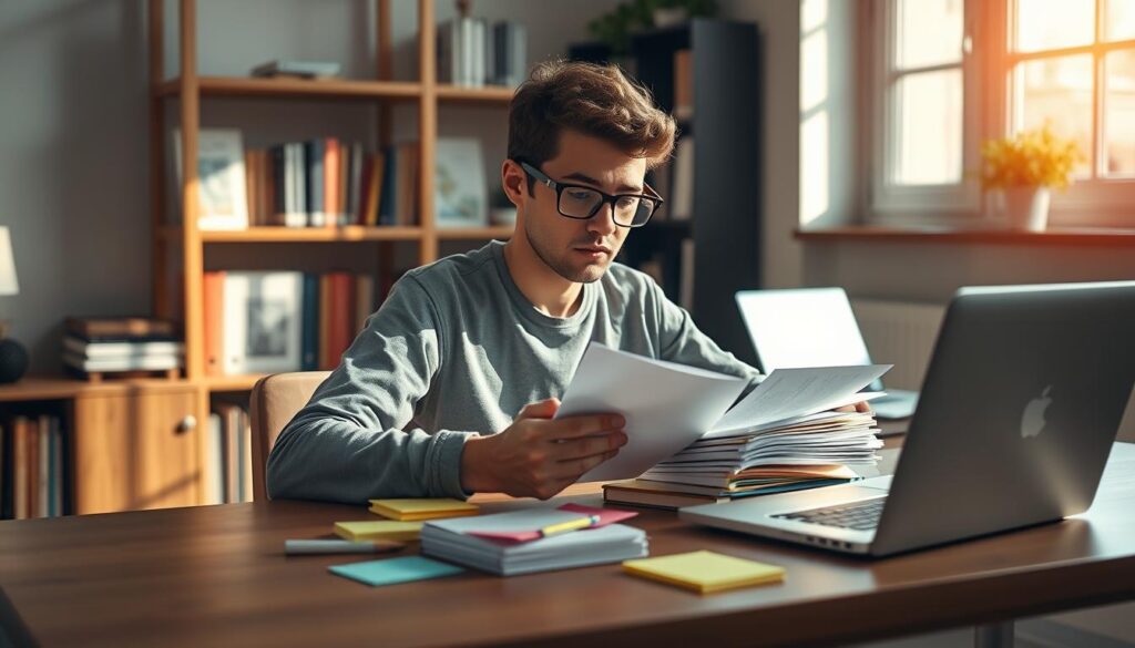 AI study companion organizing notes