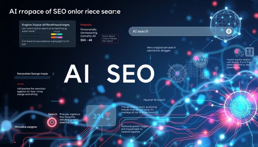 Future trends in AI SEO and generative search optimization visualization