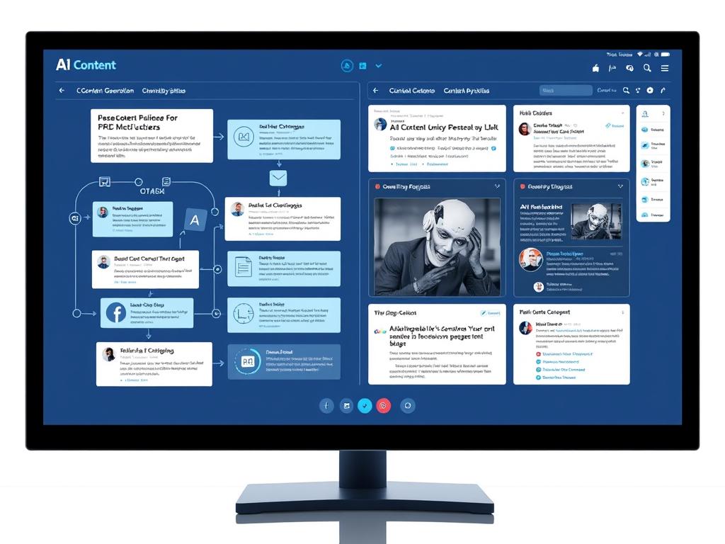 AI writing system generating multiple content pieces simultaneously