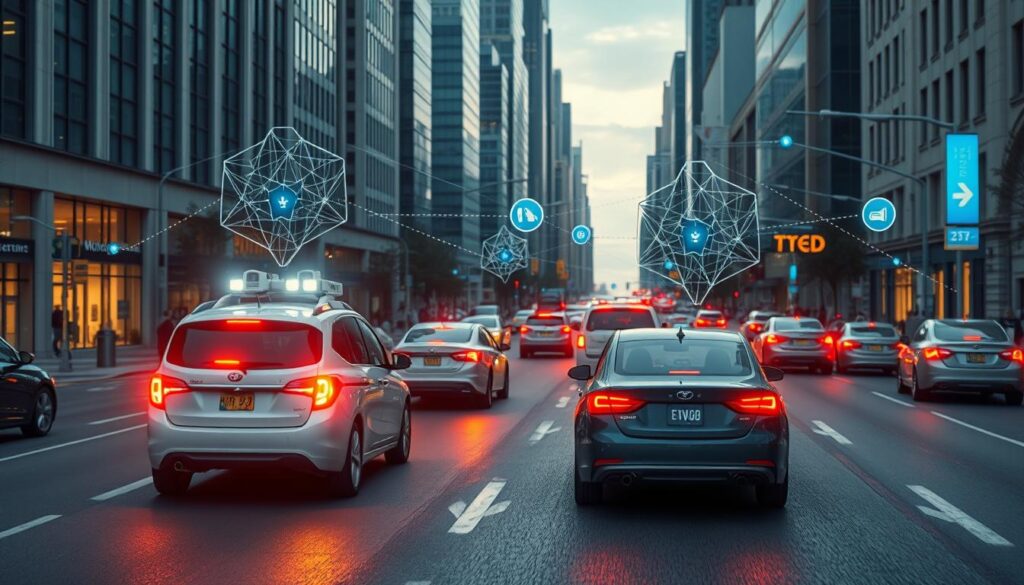 Autonomous vehicles using multi-agent systems to coordinate in traffic