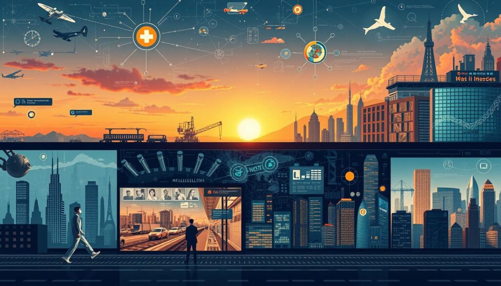 Future vision of Agentic AI and Multi-Agent Systems transforming industries