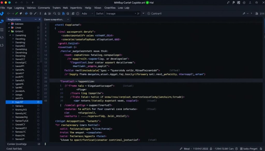 GitHub Copilot suggesting code to a developer in an IDE