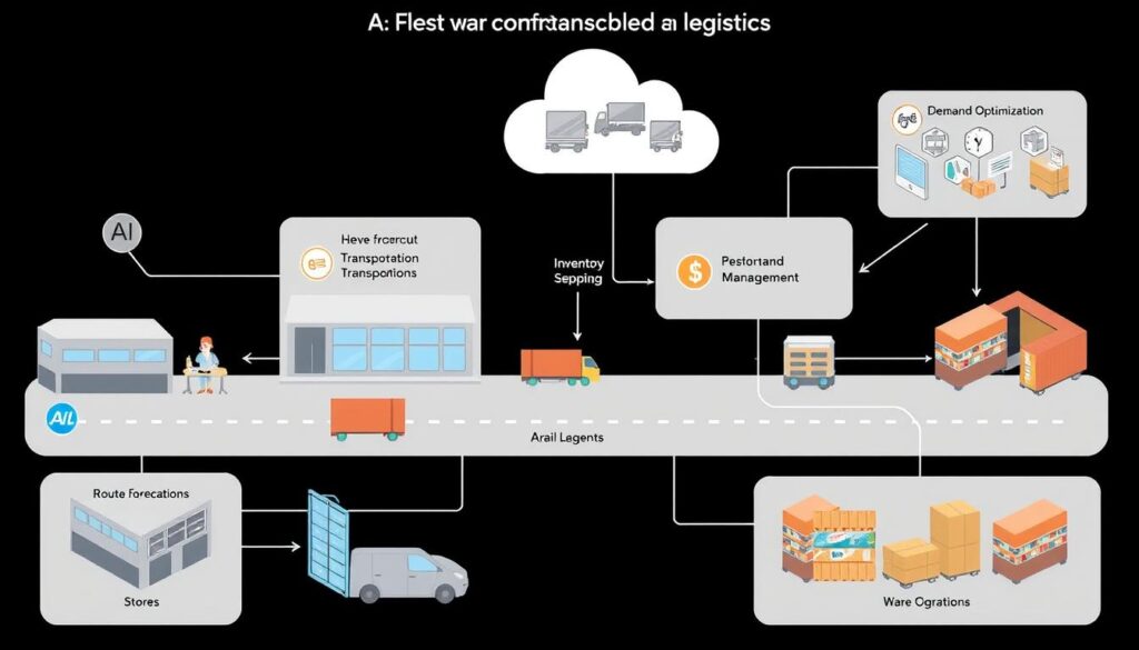 Multi-agent system optimizing retail logistics and supply chain
