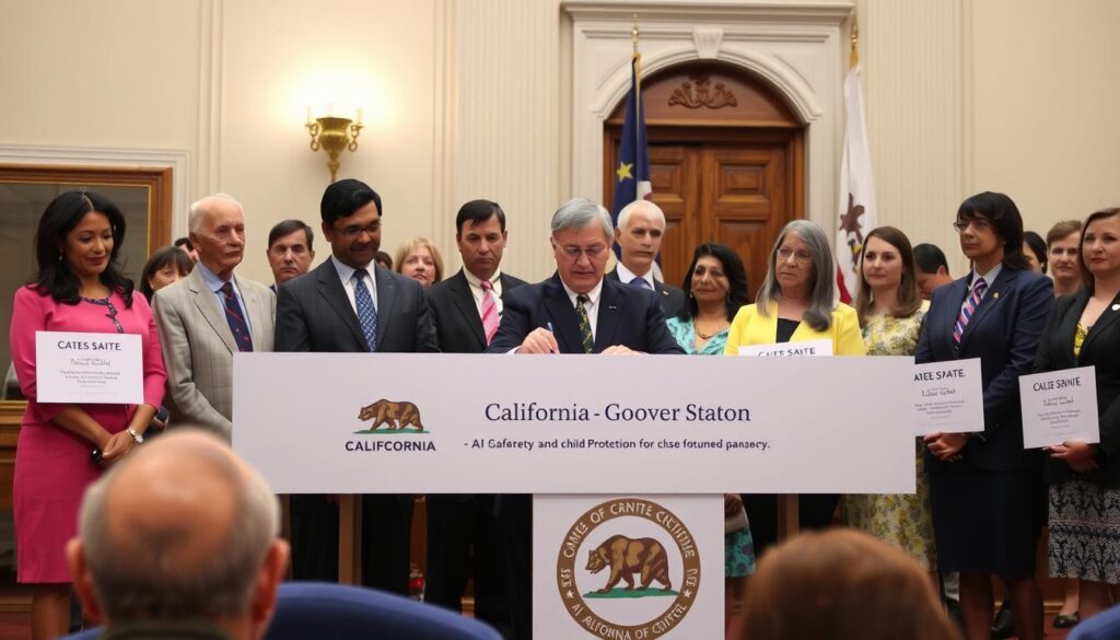 California Governor signing AI safety legislation featured in Top 5 AI News of the Week November 2025