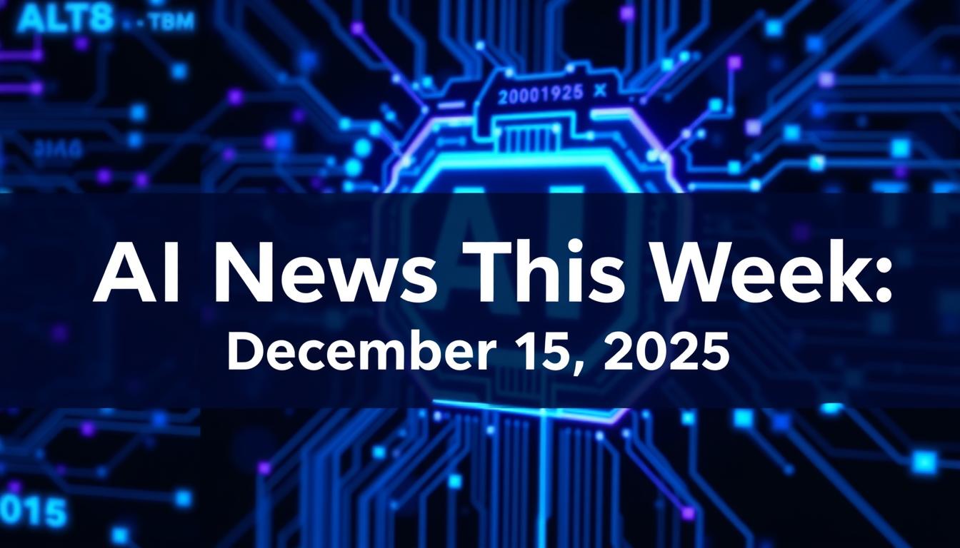 AI News This Week featuring the latest breakthroughs and developments in artificial intelligence