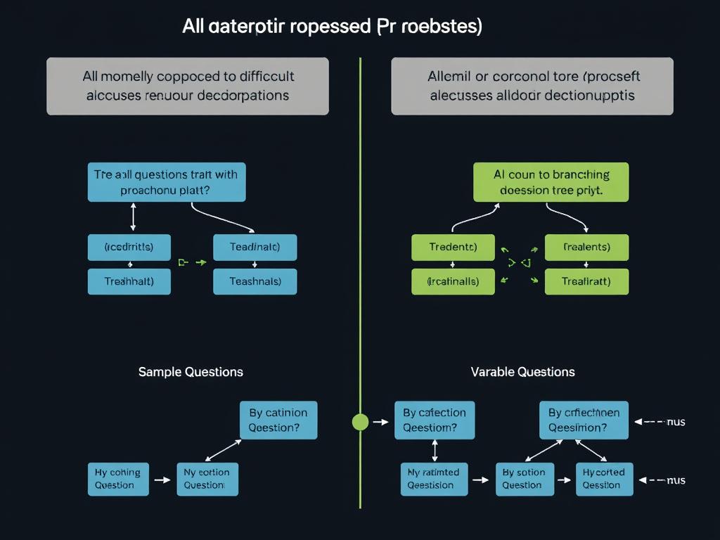 AI system dynamically adjusting computation for reasoning based on question difficulty