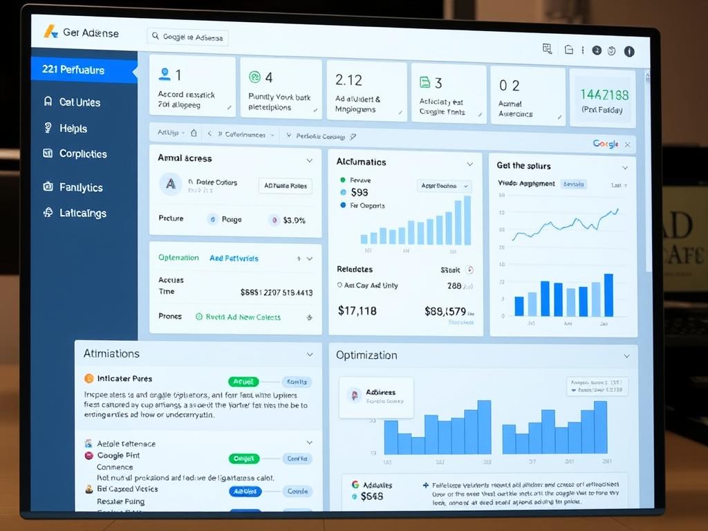 AdSense dashboard showing optimization options