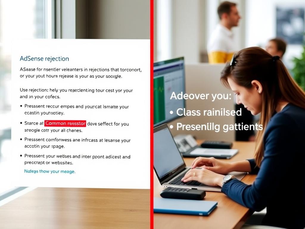AdSense rejection notification with solutions
