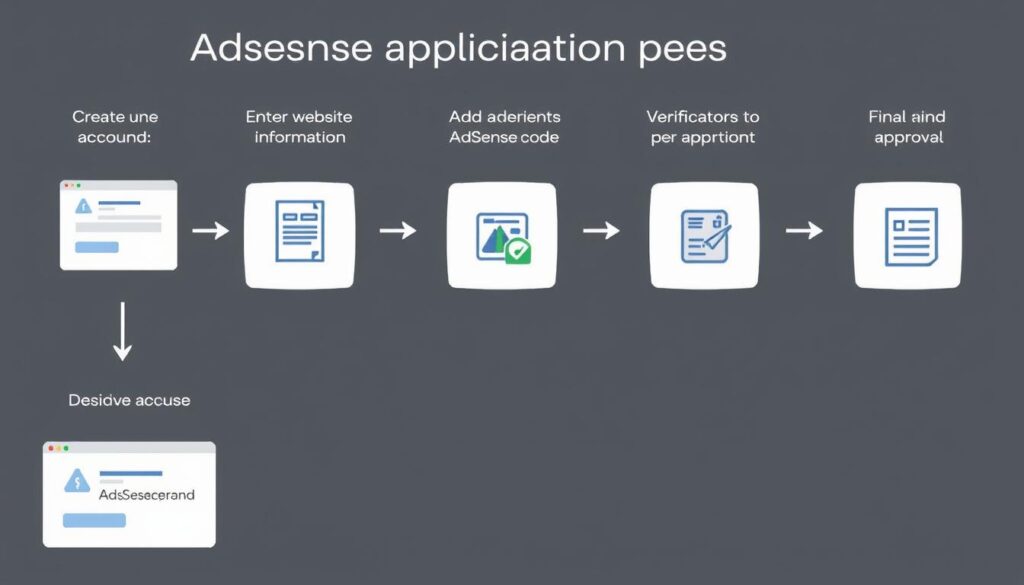 Step-by-step AdSense application process