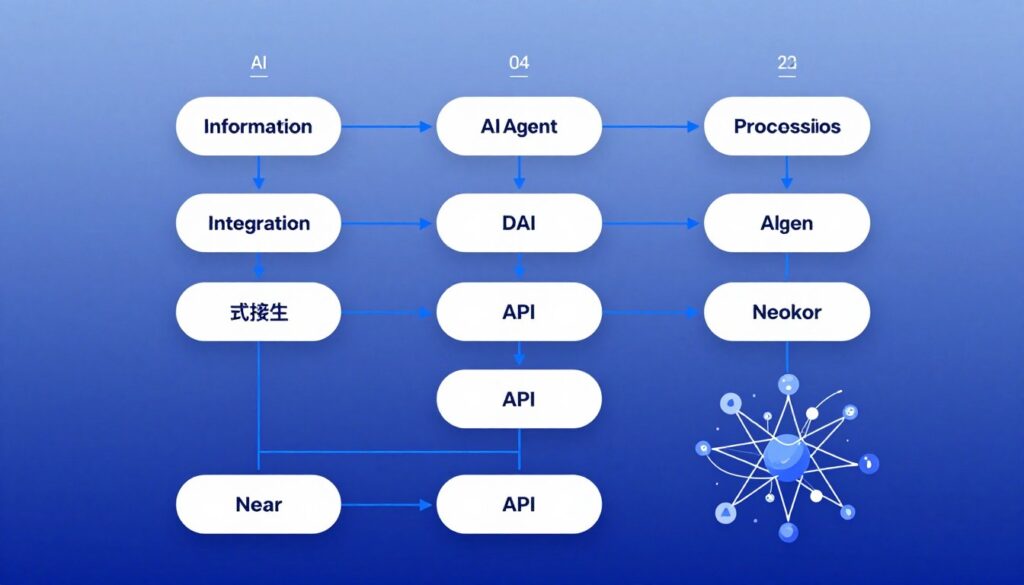 AI agent workflow processing diagram with decision nodes