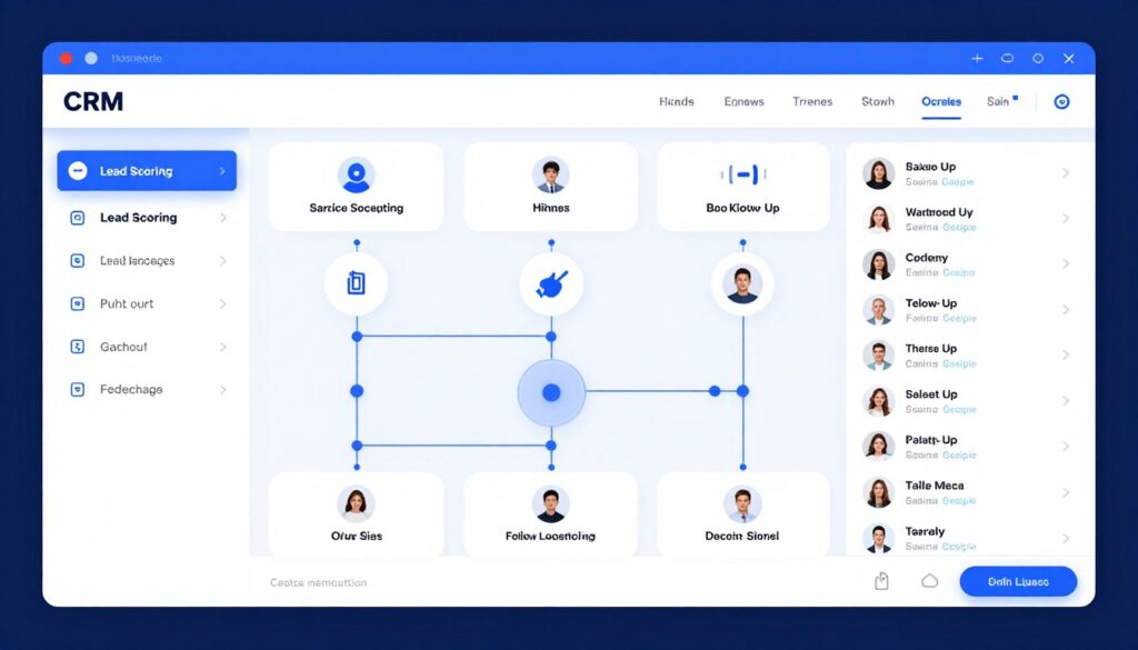 AI sales automation CRM interface