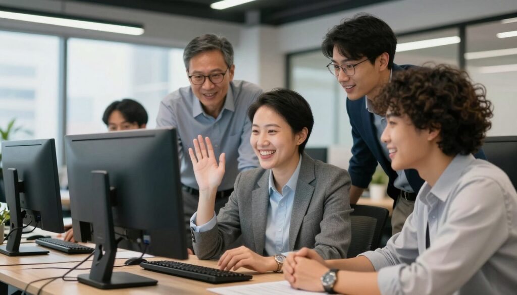 Small business team starting AI automation journey