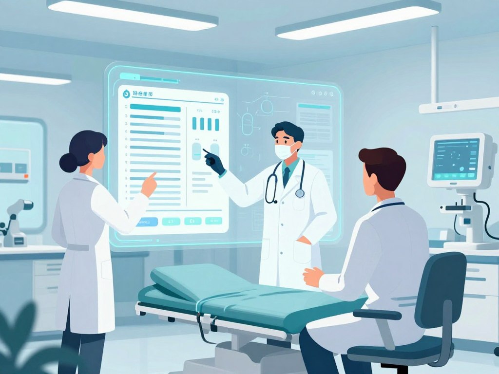 healthcare AI agent assisting medical professionals