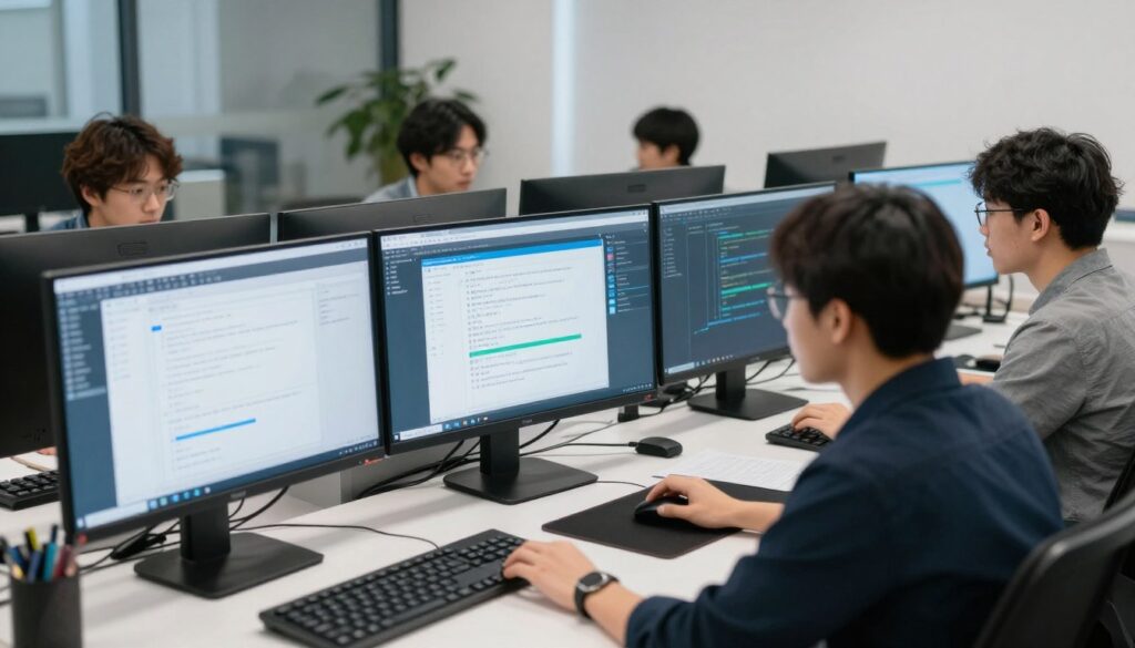 technical team testing AI agent workflows