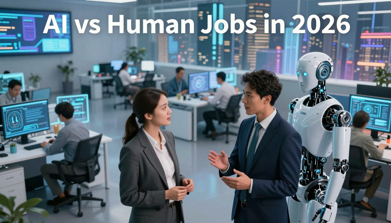 AI vs human jobs 2026