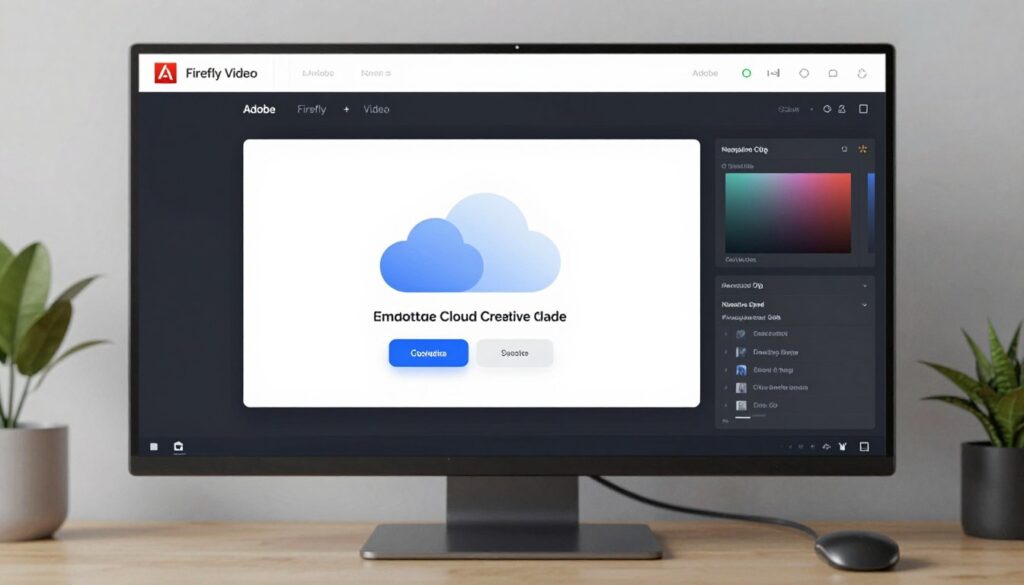 Adobe Firefly Video interface integrated with Creative Cloud