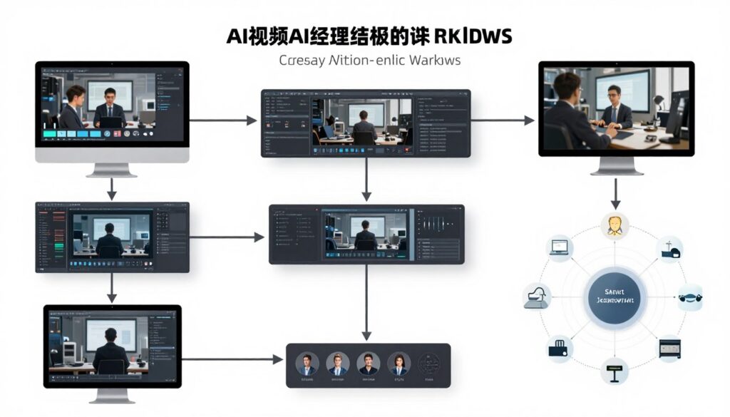 Advanced AI video generation techniques visualization