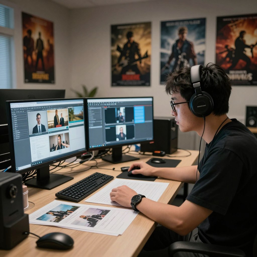 Film production pre-visualization workspace