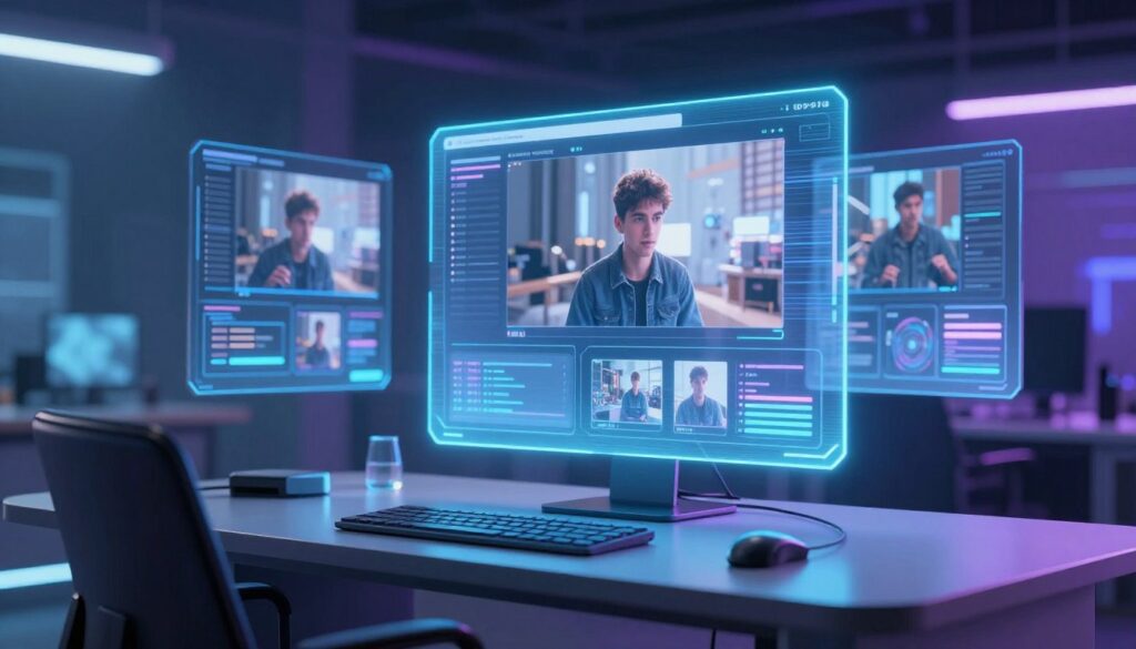 Future vision of AI video generation technology