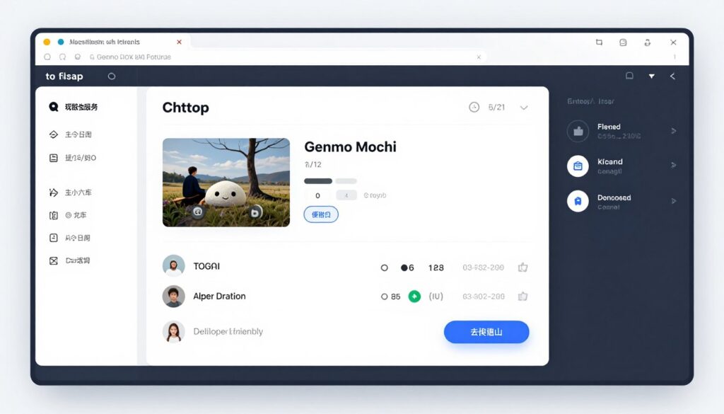 Genmo Mochi 1 interface showing open-source video generation
