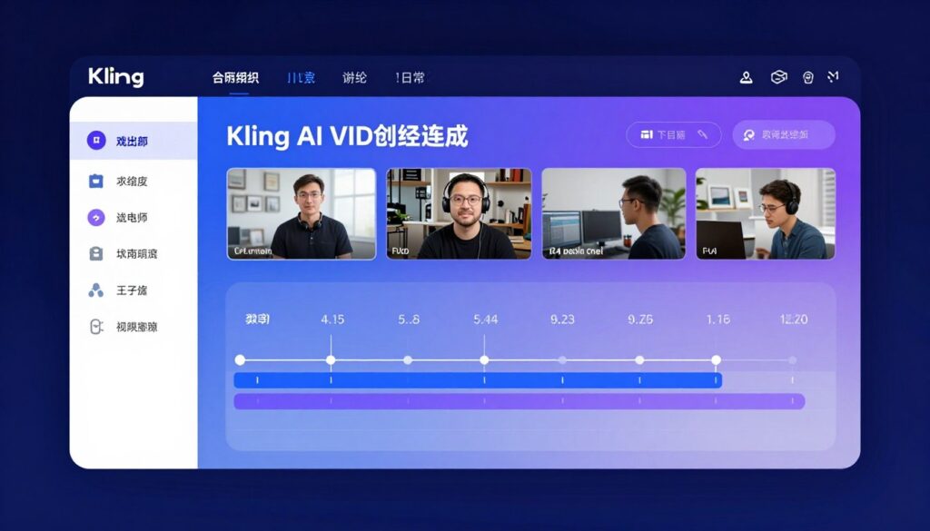 Kling AI platform interface showing extended video generation capabilities