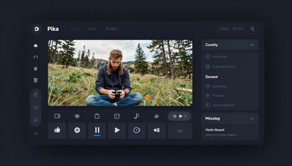 Pika 2.0 interface showing advanced camera control features