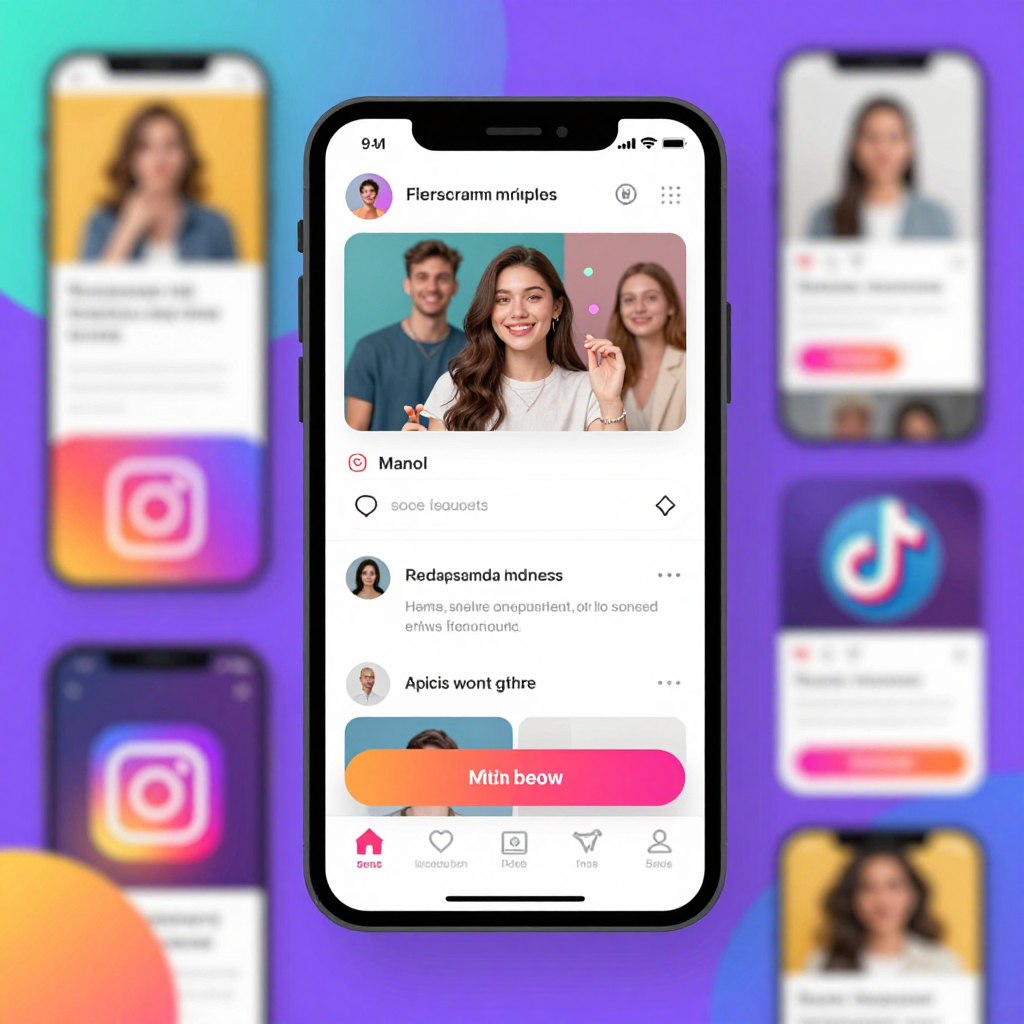 Social media content creation with AI video tools