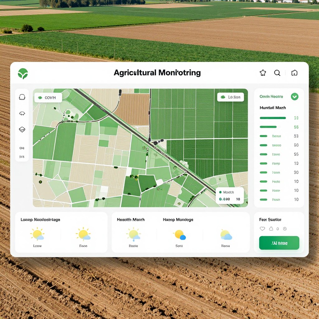 AI-assisted agricultural monitoring dashboard
