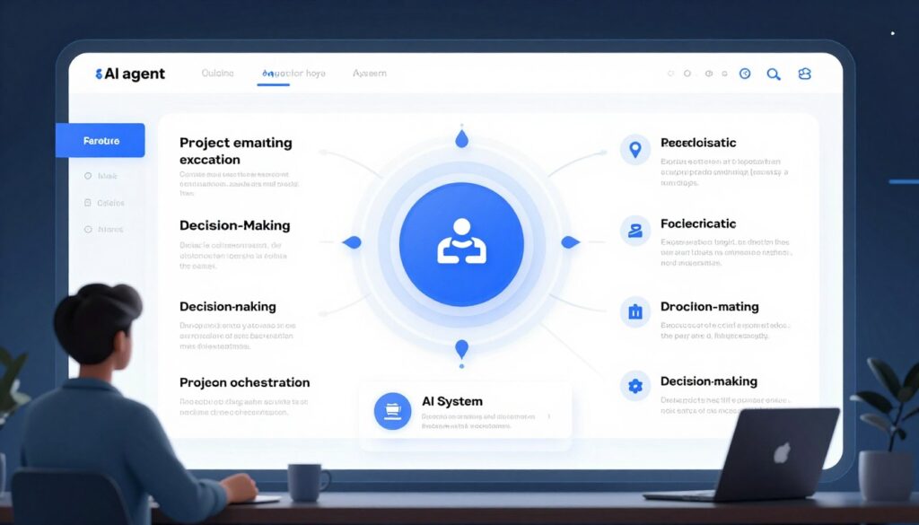 AI agent autonomously managing complex projects