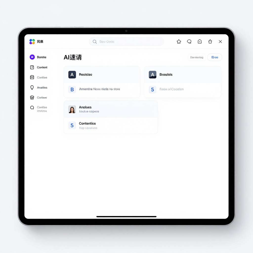 AI content writing assistant interface