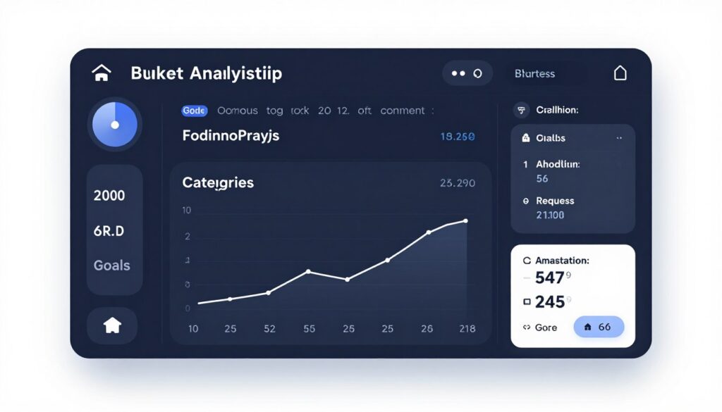 AI finance app analyzing spending patterns and budget