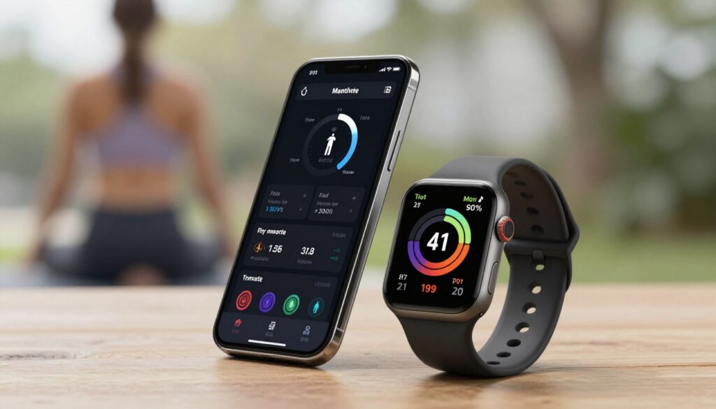 AI health and wellness apps tracking fitness and wellbeing