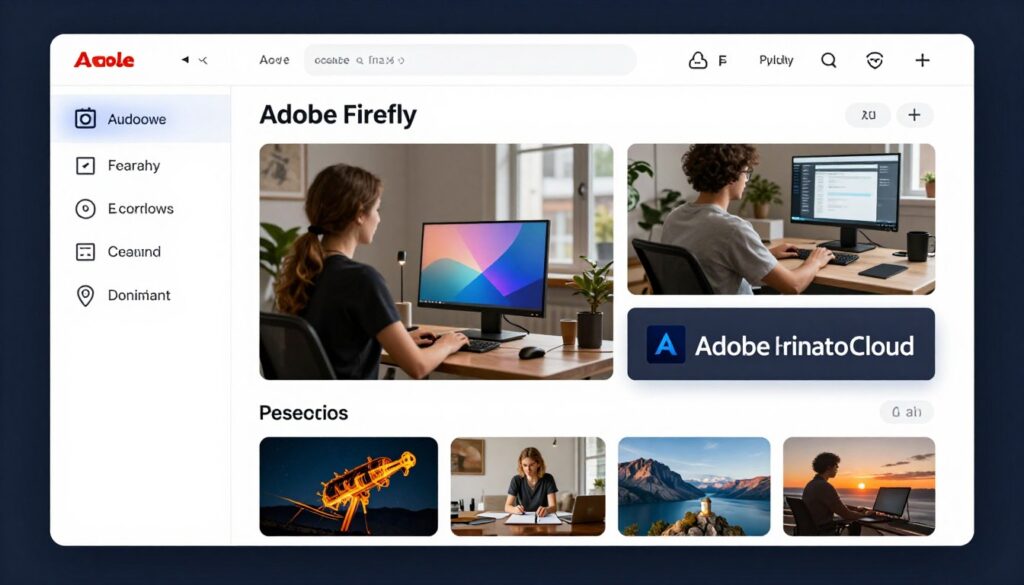 Adobe Firefly generating commercially safe images