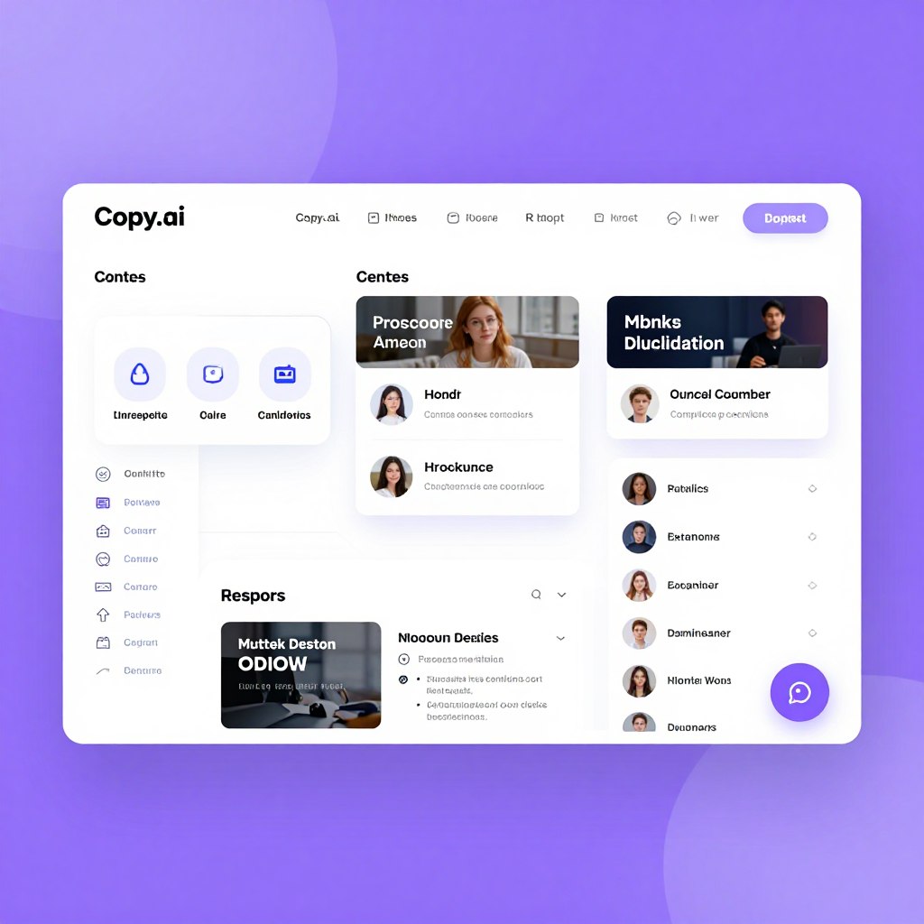 Copy.ai content generation platform dashboard