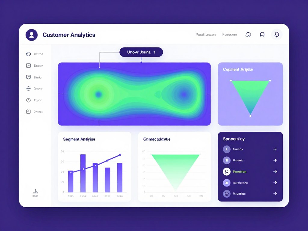 Customer Behavior Insights Platform showing user journey mapping and behavioral analytics visualization