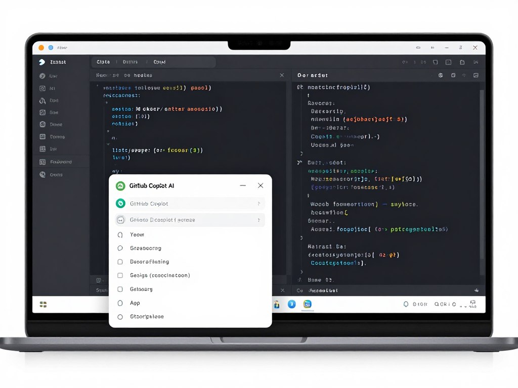 GitHub Copilot suggesting code completions in editor