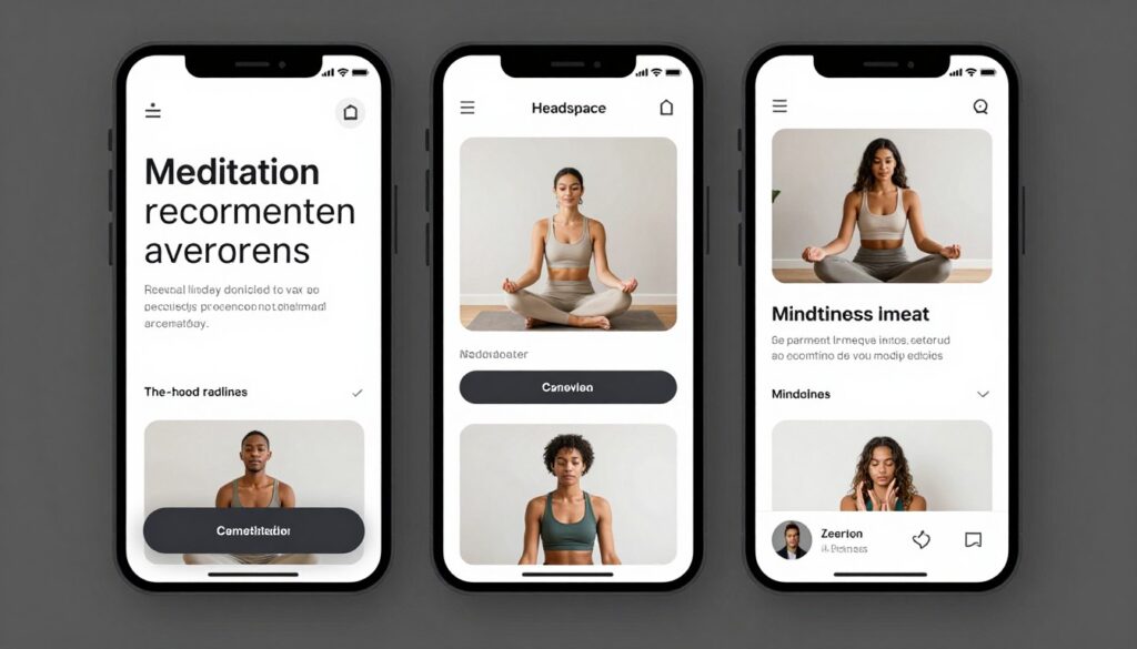 Headspace AI recommending personalized meditation sessions