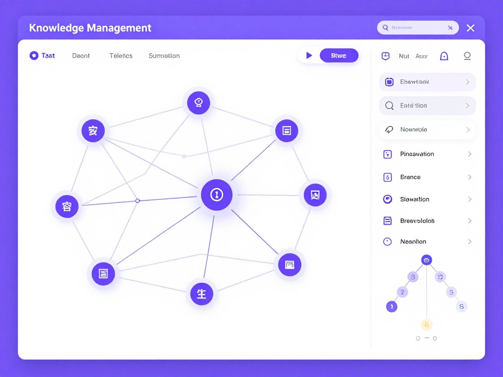 Knowledge Graph Builder interface displaying interconnected concept visualization and relationship mapping