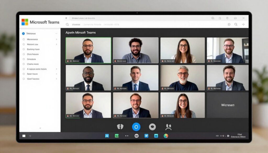 Microsoft Teams AI features in action during virtual meeting