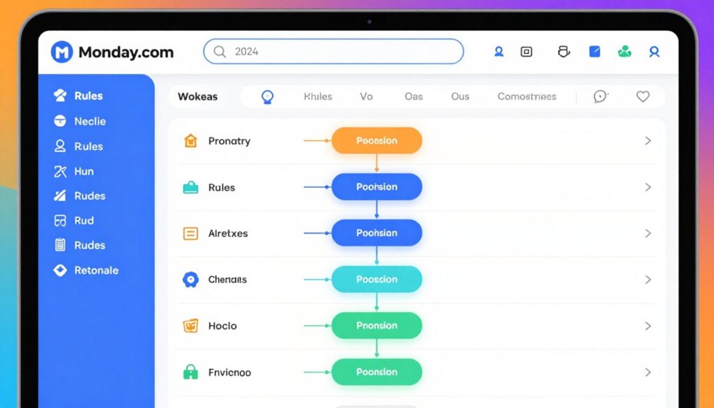 Monday.com AI automations connecting workflows across boards