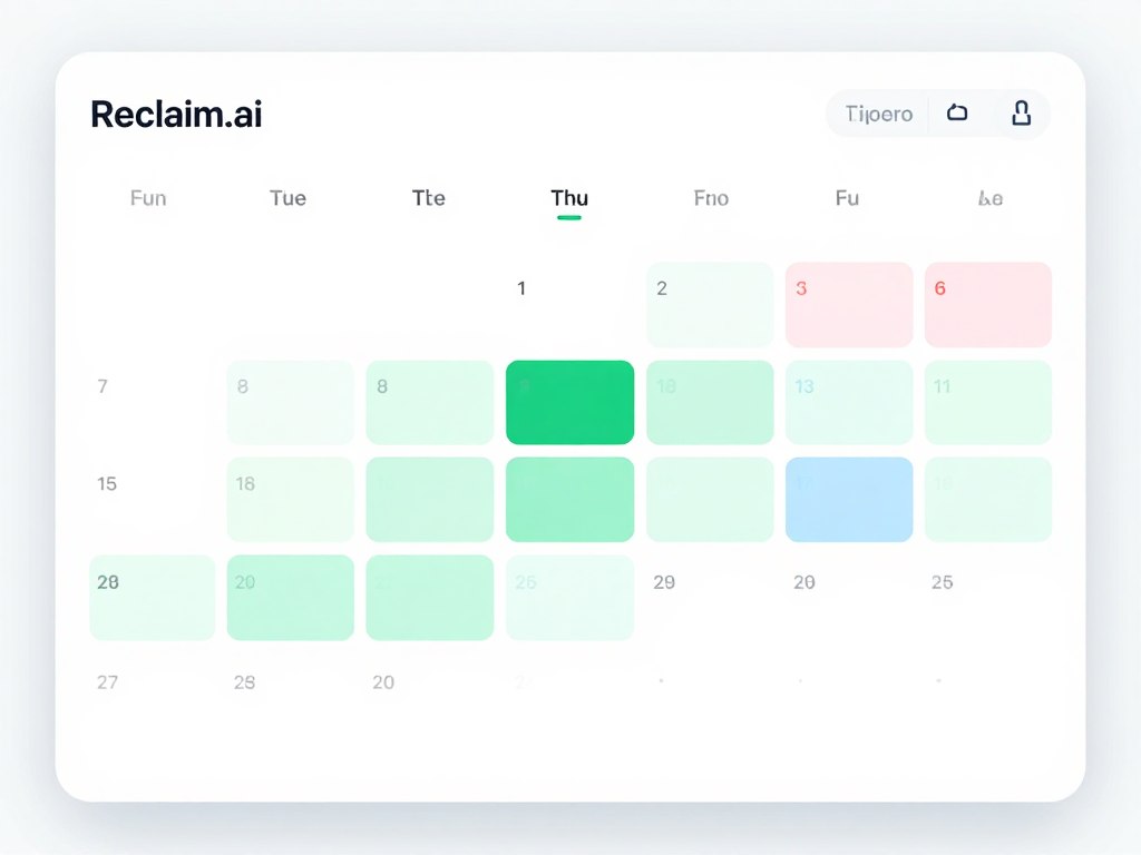 Reclaim.ai protecting focused work time in calendar