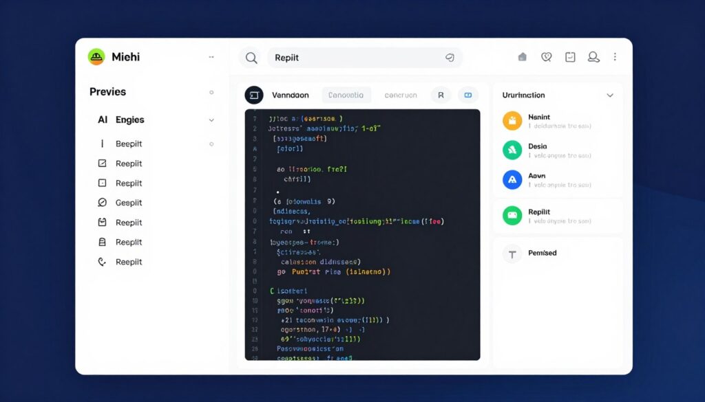 Replit AI generating application code from description