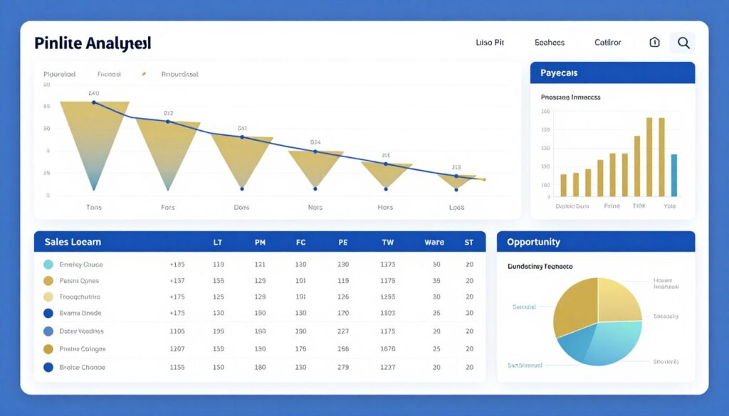 Sales Performance Intelligence dashboard displaying pipeline analytics and revenue forecasting tools