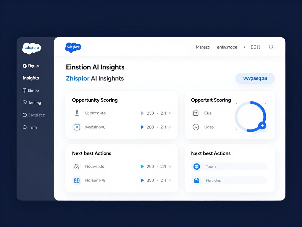 Salesforce Einstein providing AI insights in CRM