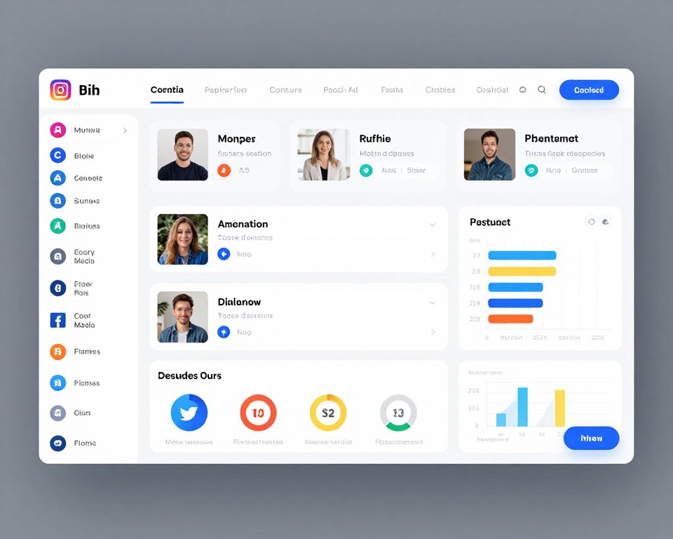 Social media management dashboard with AI-powered scheduling
