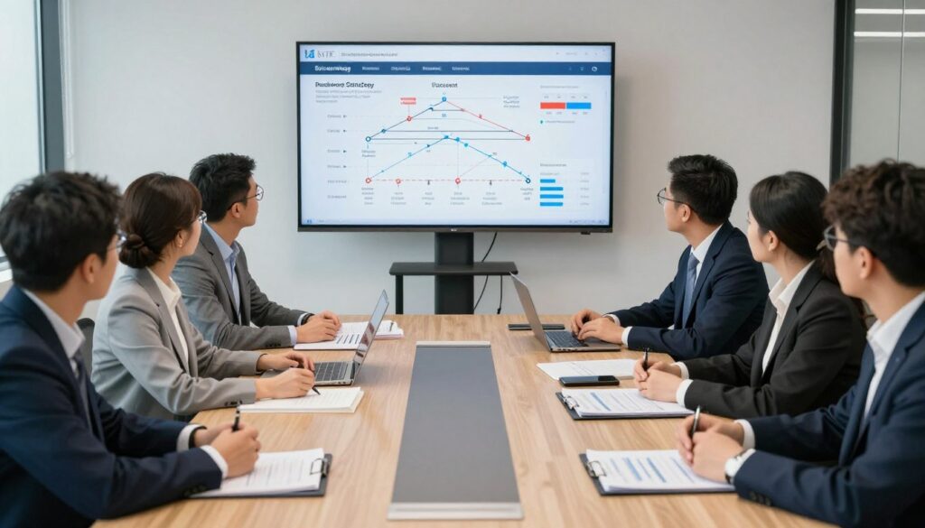 Strategic planning session for AI implementation roadmap
