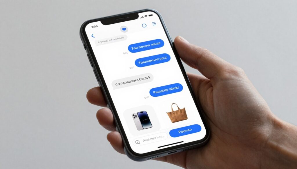 conversational commerce mobile interface