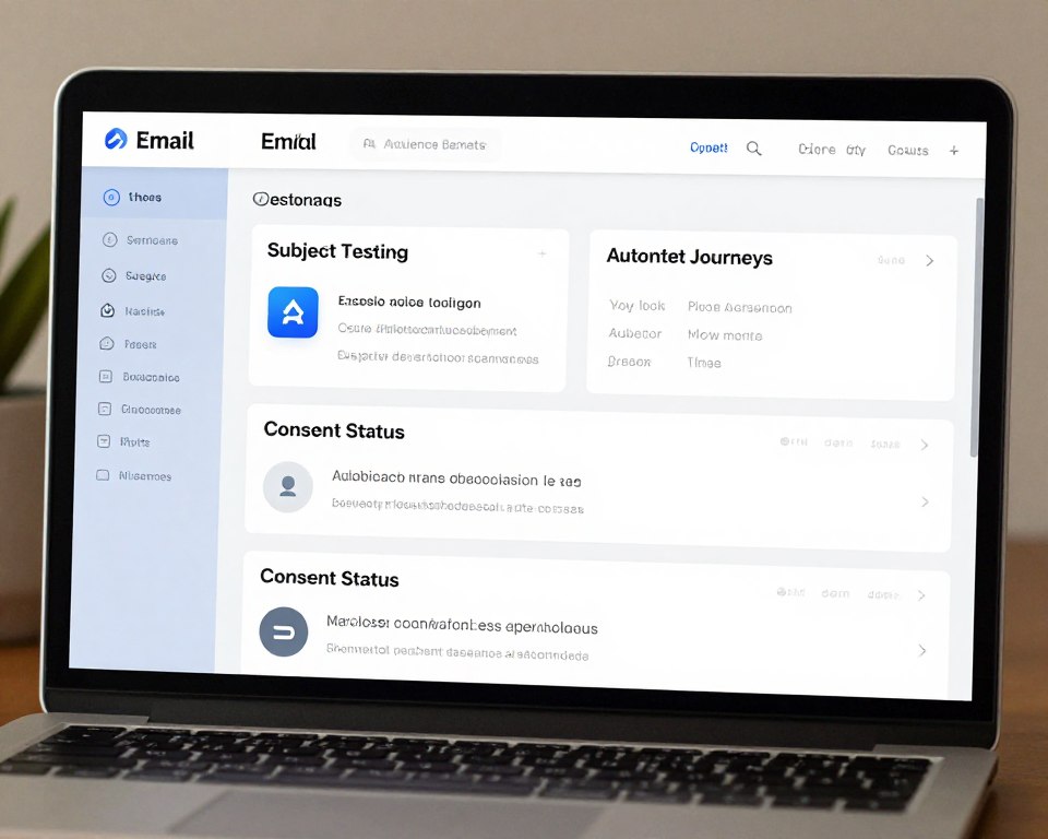 AI email marketing platform creating segments, subject lines, automated journeys, and campaign reports