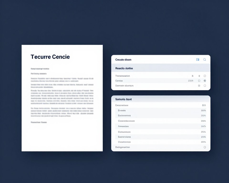 Document-analysis tool showing extracted fields with source references