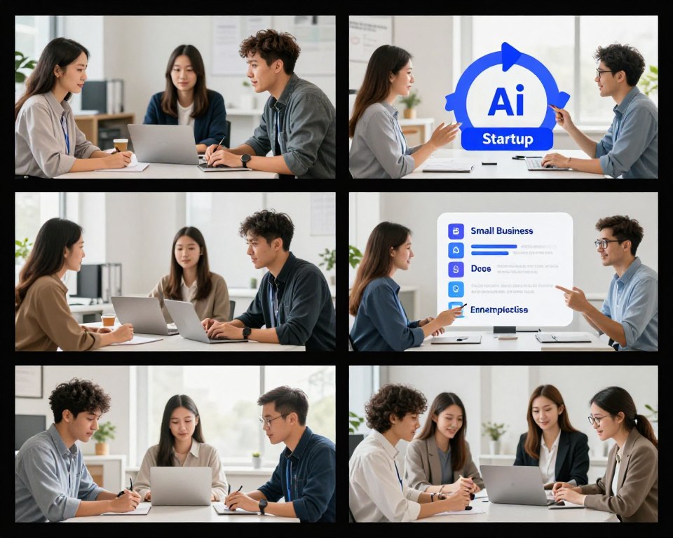 Startup, small business, agency, and enterprise teams choosing different AI marketing stacks